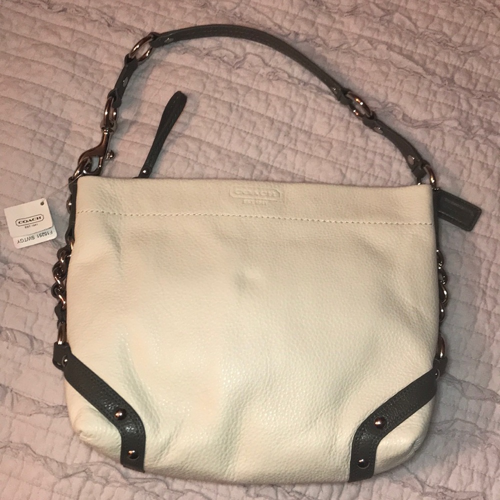 NWT Coach Purse (White&Grey)